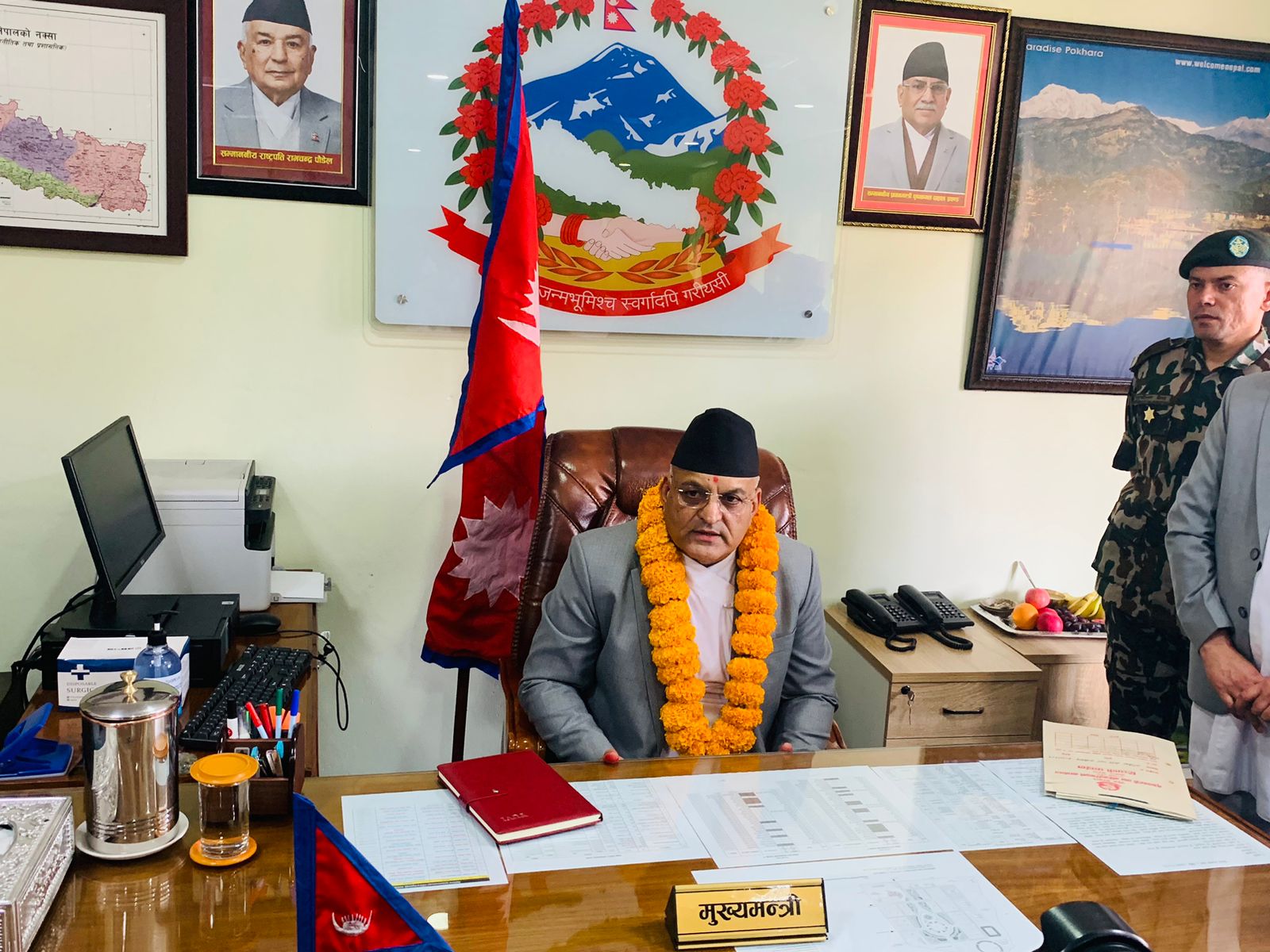 गण्डकीका मुख्यमन्त्री पाण्डेद्वारा कांग्रेस उपसभापतिमा उम्मेदवारी घोषणा
